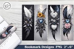 Sunflower Printable Bookmark 4 PNG Product Image 1