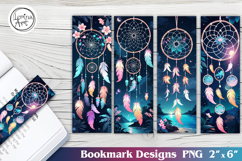 Dream Catcher Printable Bookmark 4 PNG Product Image 1
