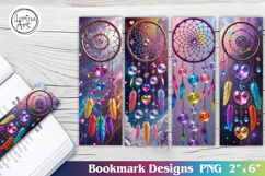 Dream Catcher Printable Bookmark 4 PNG Product Image 1