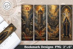 Major Arcana Tarot Bookmarks |Mystical Witchy Book Accessori Product Image 1