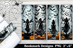Witch Printable Bookmark 4 PNG Product Image 1