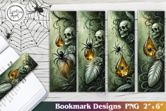 Spider / Halloween Printable Bookmark 4 PNG Product Image 1