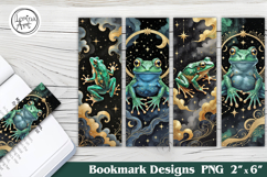 Frog Printable Bookmark 4 PNG Product Image 1