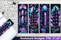 Haunted House / Halloween Printable Bookmark 4 PNG Product Image 1
