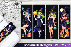 Witch Printable Bookmark 4 PNG Product Image 1