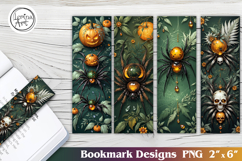 Spider / Halloween Printable Bookmark 4 PNG Product Image 1
