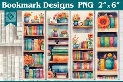 Books Printable Bookmark 4 PNG Product Image 1