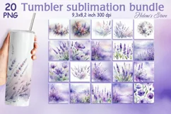 Flowers tumbler wrap | Summer Tumbler sublimation designs Product Image 1