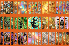 Halloween brush strokes t shirt designs BUNDLE|Cute fall png Product Image 3