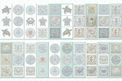 Pastel sea life Printable bookmark BUNDLE | Book craft png Product Image 2