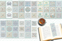 Pastel sea life Printable bookmark BUNDLE | Book craft png Product Image 3