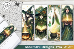 Forest Witch Printable Bookmark 4 PNG Product Image 1