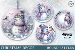 Christmas Decor | Cute Snowman | PNG Sublimation Product Image 1