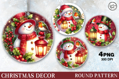 Christmas Decor | Cute Snowman | PNG Sublimation Product Image 1