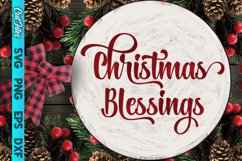 Christmas Blessings SVG Cut File Product Image 1