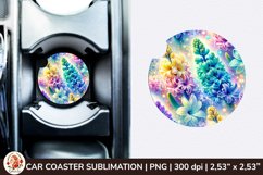 Flowers Car Coaster, 3d Car coaster, Spring Car Coaster Product Image 1