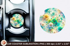Flowers Car Coaster, 3d Car coaster, Spring Car Coaster Product Image 1