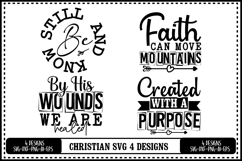 Christian Svg 4 Designs, Faith Svg, Jesus Svg Product Image 1