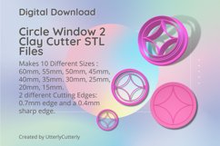 Circle Window 2 Clay Cutter - Cookie Cutter STL Files Product Image 1