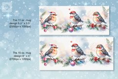 Christmas Bird mug wrap. 11&amp;15oz Product Image 2