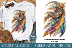 Celestial Boho Sublimation design PNG Product Image 1