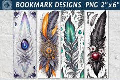 Feather Printable Bookmark 4 PNG Product Image 1
