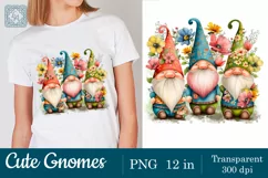 Cute Gnomes t-shirt sublimation print design png Product Image 3