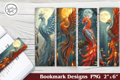 Phoenix Printable Bookmark 4 PNG Product Image 1