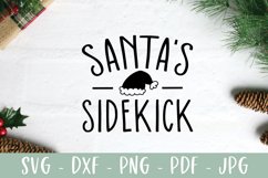 Santa's Sidekick - Funny Kids Christmas SVG Product Image 2