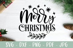 Merry Christmas Ornament SVG Product Image 2