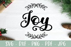 Joy Christmas Ornament SVG Product Image 2