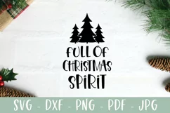 Full Of Christmas Spirit - Christmas Wine Bag SVG Product Image 2