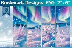 Winter Printable Bookmark 4 PNG Product Image 1