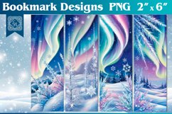Winter Printable Bookmark 4 PNG Product Image 1