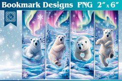 Winter Printable Bookmark 4 PNG Product Image 1