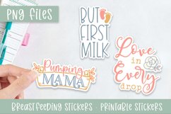 Breastfeeding Printable Sticker Set - PNG Stickers Product Image 1