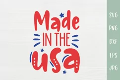 Made In The USA - Baby 4th of July SVG Product Image 2