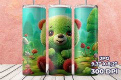 3D Teddy Bear Tumbler Wrap, 3D 20 oz Straight Tumbler Product Image 2