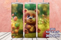 3D Teddy Bear Tumbler Wrap, 3D 20 oz Straight Tumbler Product Image 15