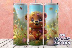 3D Teddy Bear Tumbler Wrap, 3D 20 oz Straight Tumbler Product Image 20