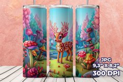 3D Deer Tumbler Wrap, 3D 20 oz Straight Tumbler Product Image 21