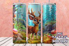 3D Deer Tumbler Wrap, 3D 20 oz Straight Tumbler Product Image 7