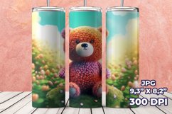 3D Teddy Bear Tumbler Wrap, 3D 20 oz Straight Tumbler Product Image 8