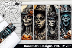 Witch Printable Bookmark 4 PNG Product Image 1