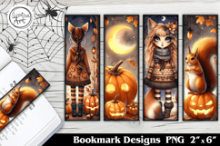 Cute Halloween Printable Bookmark 4 PNG Product Image 1