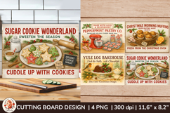Kitchen Glass Cutting Board, Christmas Sweets Recipes Product Image 1