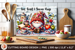Cutting Board , Cute Gnome, Kitchen Sublimation Product Image 1