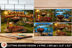Father’s Day, Dad Cooking, PNG Cutting Board Sublimation Product Image 1