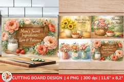 Moms Secret Ingredient, Mothers day cutting board PNG Product Image 1