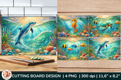 Beach Ocean Cutting Board Design Bundle. Beach House Kitchen Product Image 6